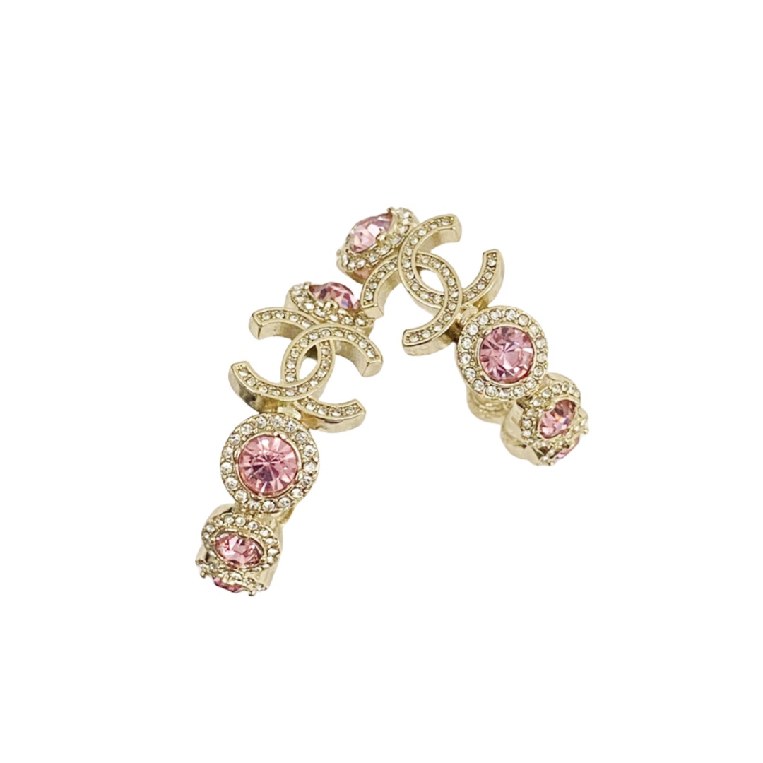 CCE255 Chanel pink stone earrings for women - ccjewelryacc