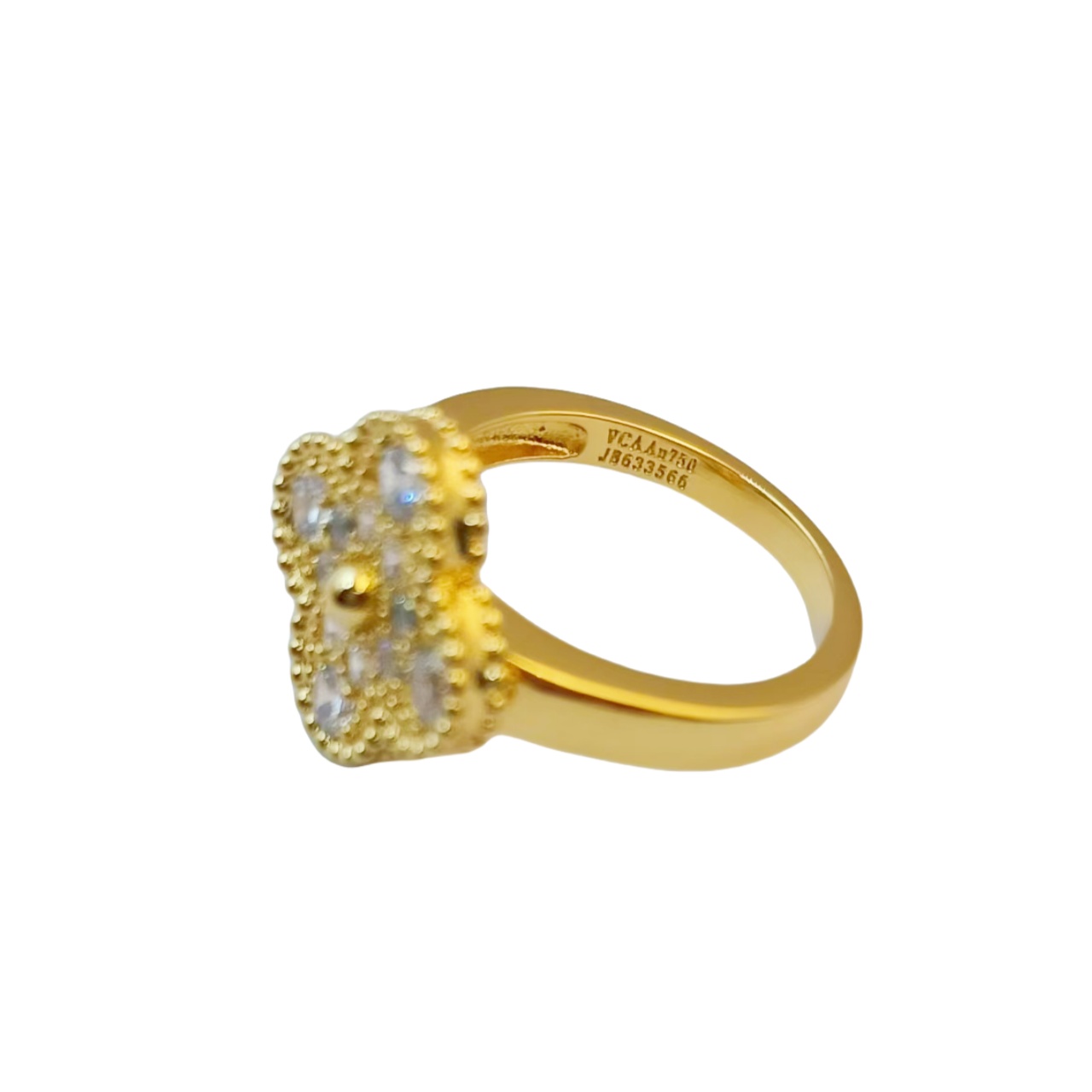 VCR012 VCA Vintage Alhambra ring with diamond - ccjewelryacc