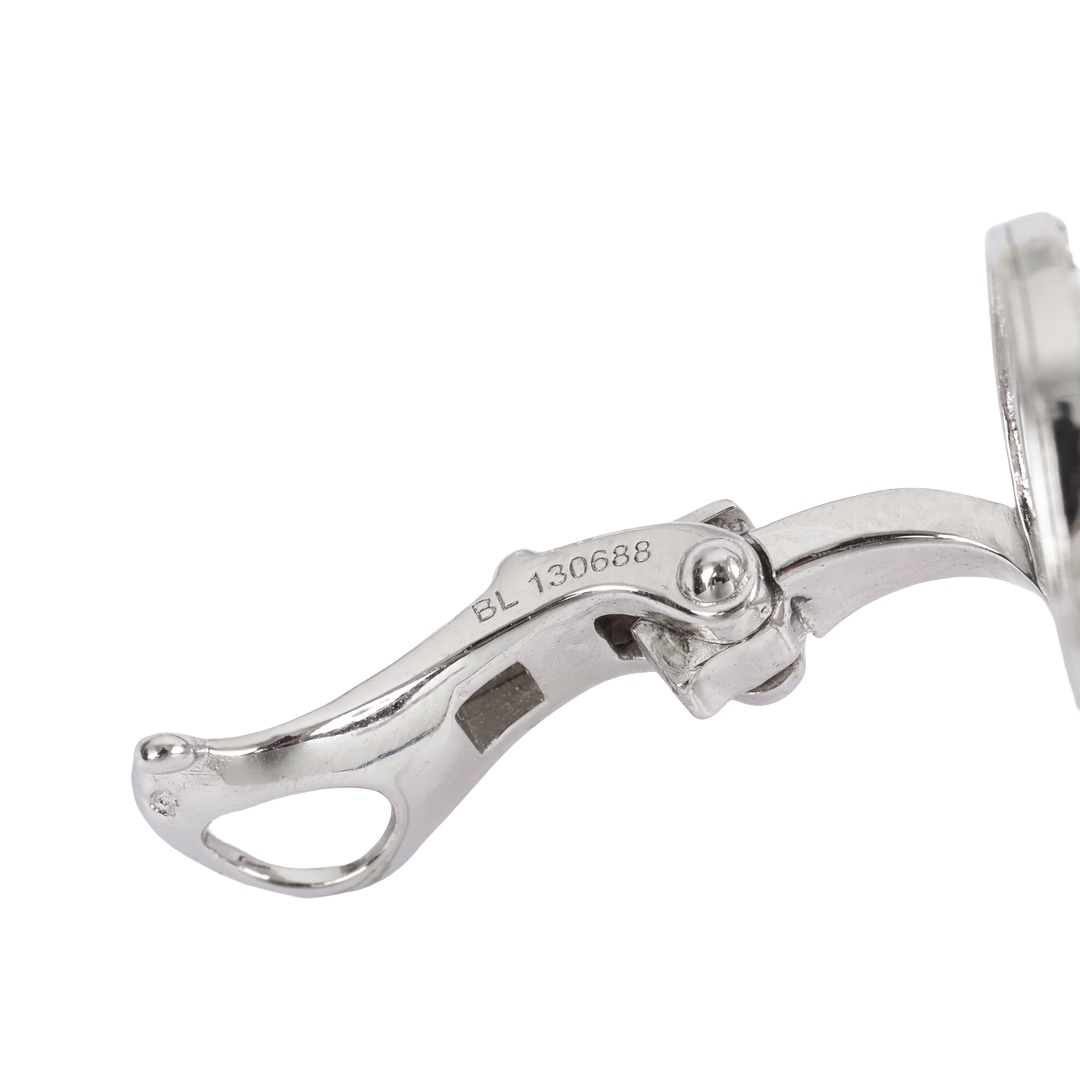 VCEV006 18k White Gold Van Cleef & Arpels Flowerlace earring clip - ccjewelryacc