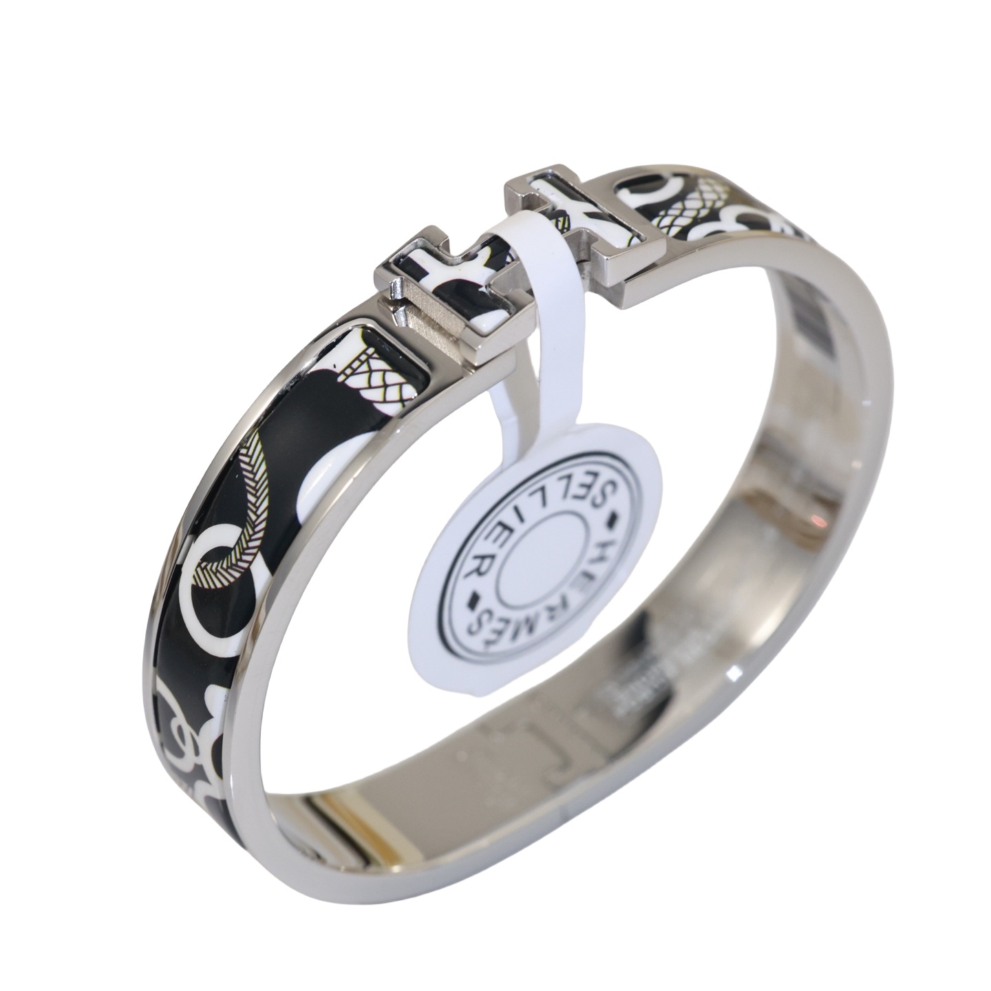 HMS056 18k Gold Hermes Clic enamel H bracelet - ccjewelryacc