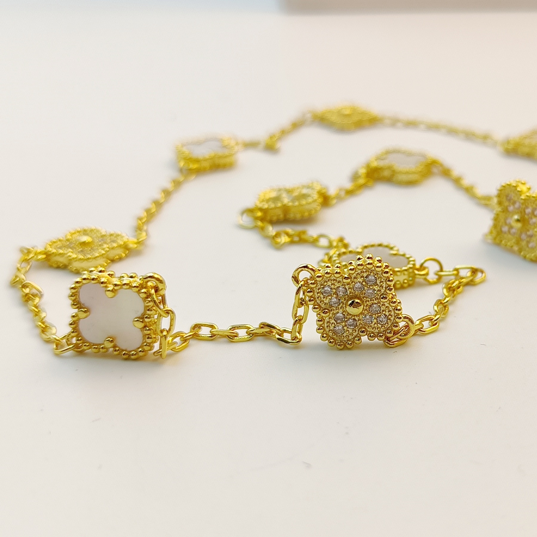 VCN052 Mini VCA 10 motif Sweet alhambra necklace - ccjewelryacc