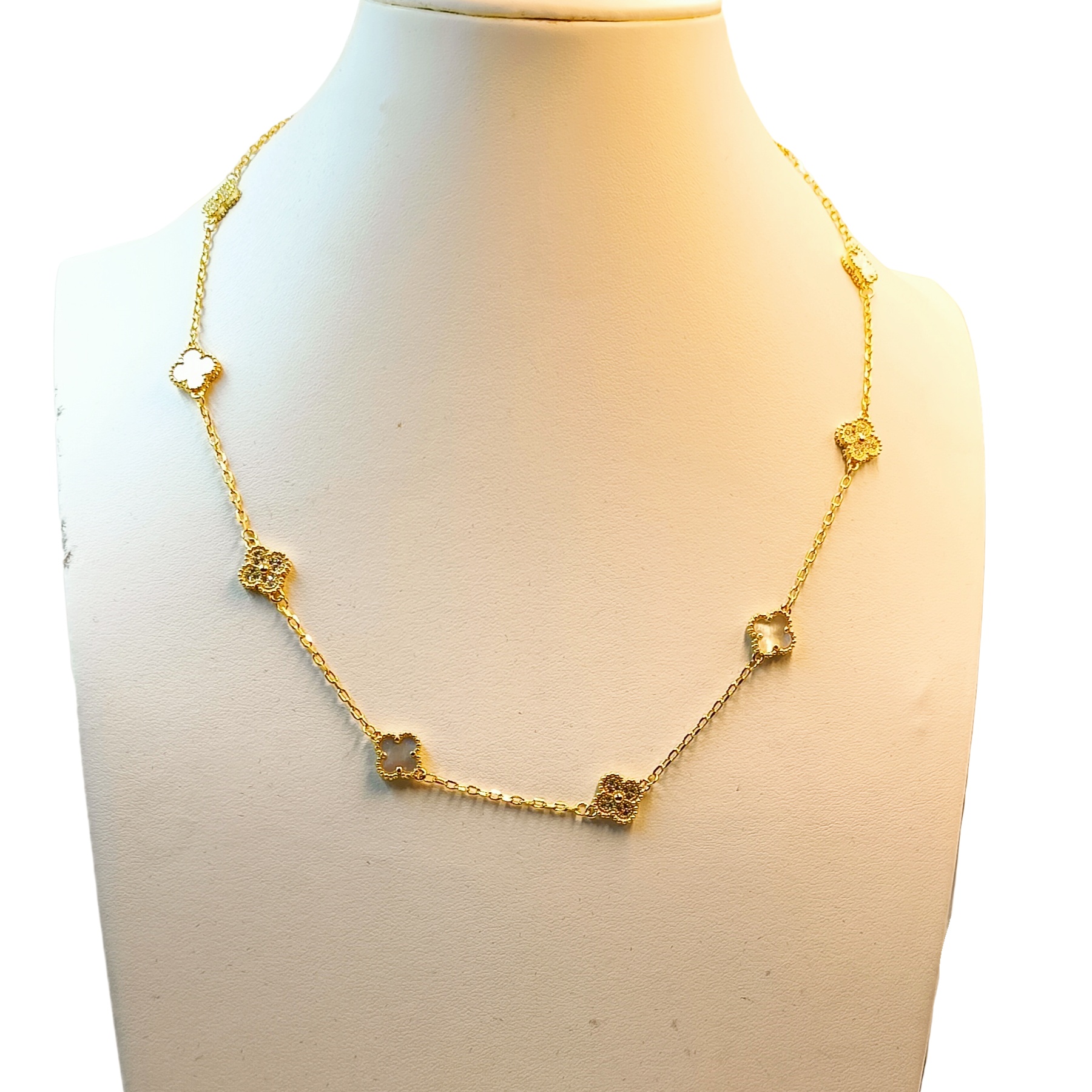 VCN052 Mini VCA 10 motif Sweet alhambra necklace - ccjewelryacc