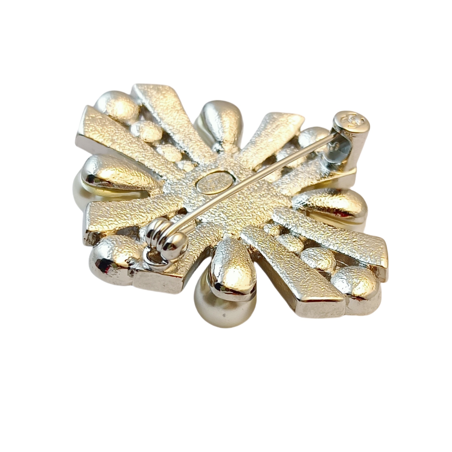 BCB201 CC Baroque style crystal and pearl brooch pin - ccjewelryacc