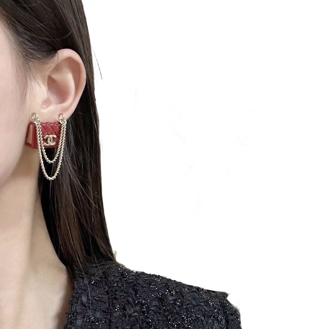CCE269 Chanel Bag Chain earrings - ccjewelryacc