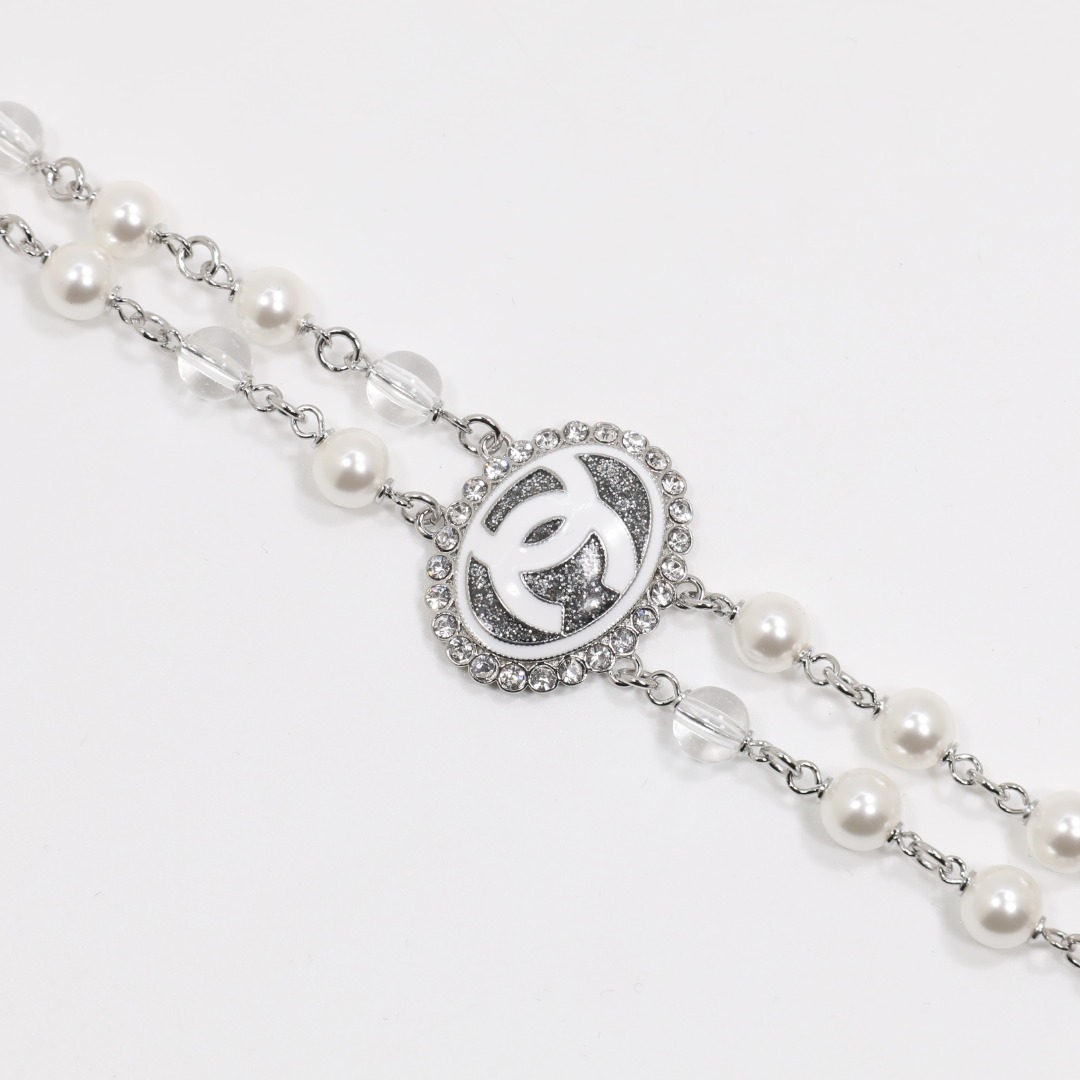 CCN166 chanel silver choker necklace - ccjewelryacc
