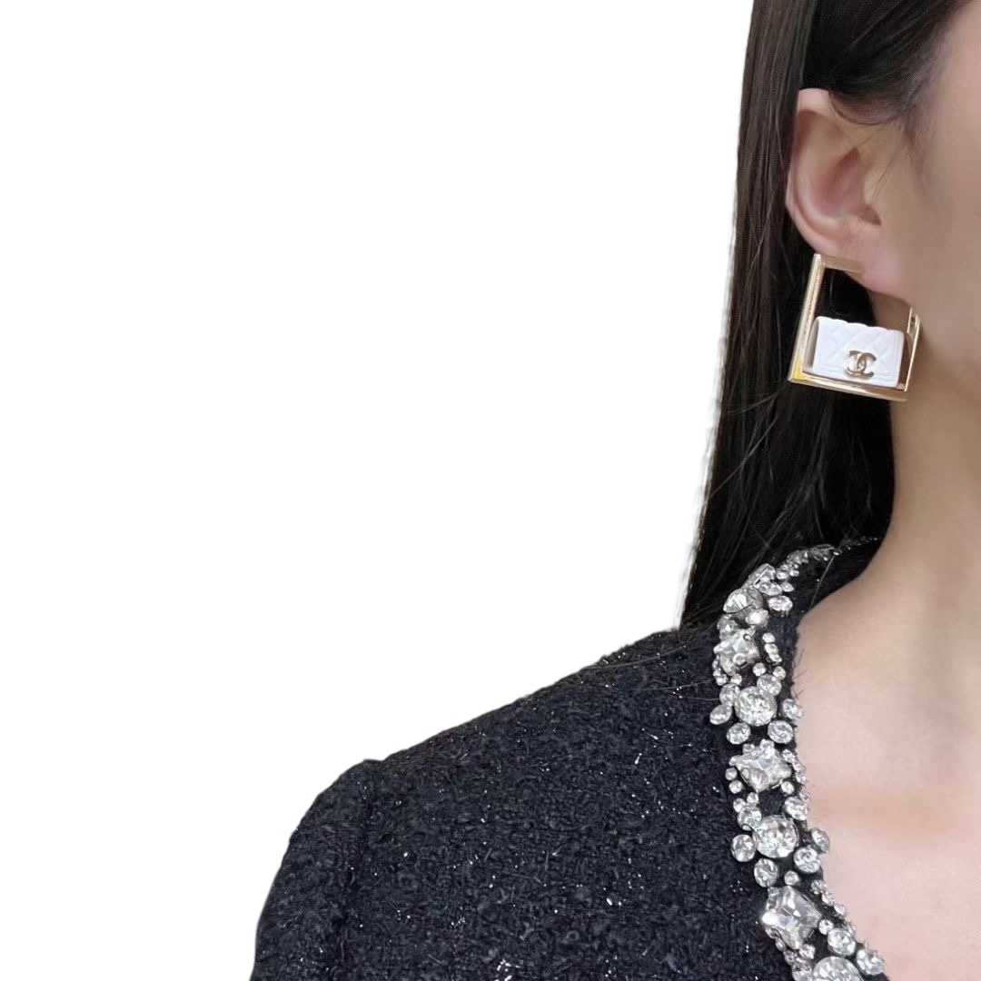 CCE268 Chanel Bag hoop earrings - ccjewelryacc