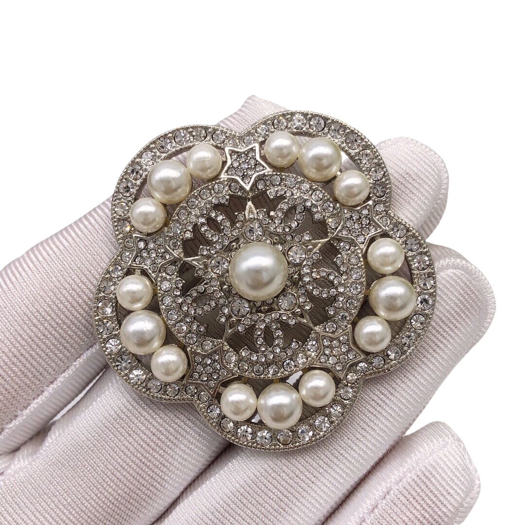 BCB242 cc camellia brooch - ccjewelryacc