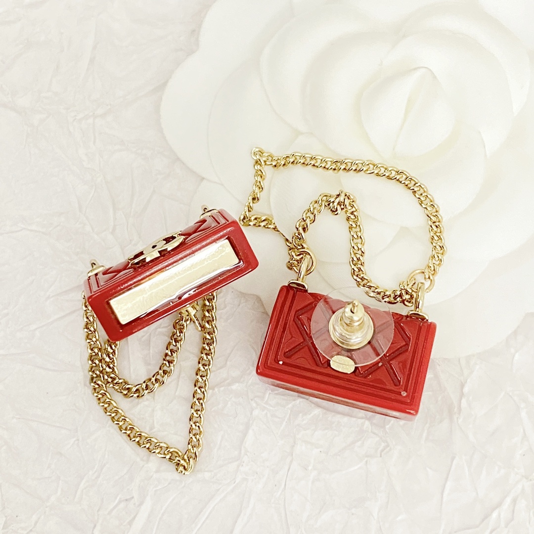 CCE269 Chanel Bag Chain earrings - ccjewelryacc