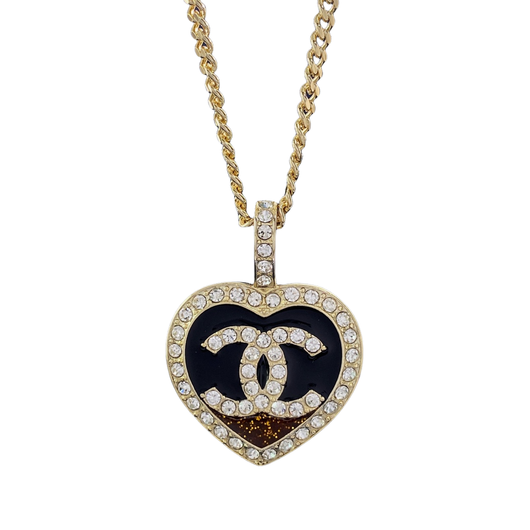 CCN077 CC Heart pendant Necklace - ccjewelryacc