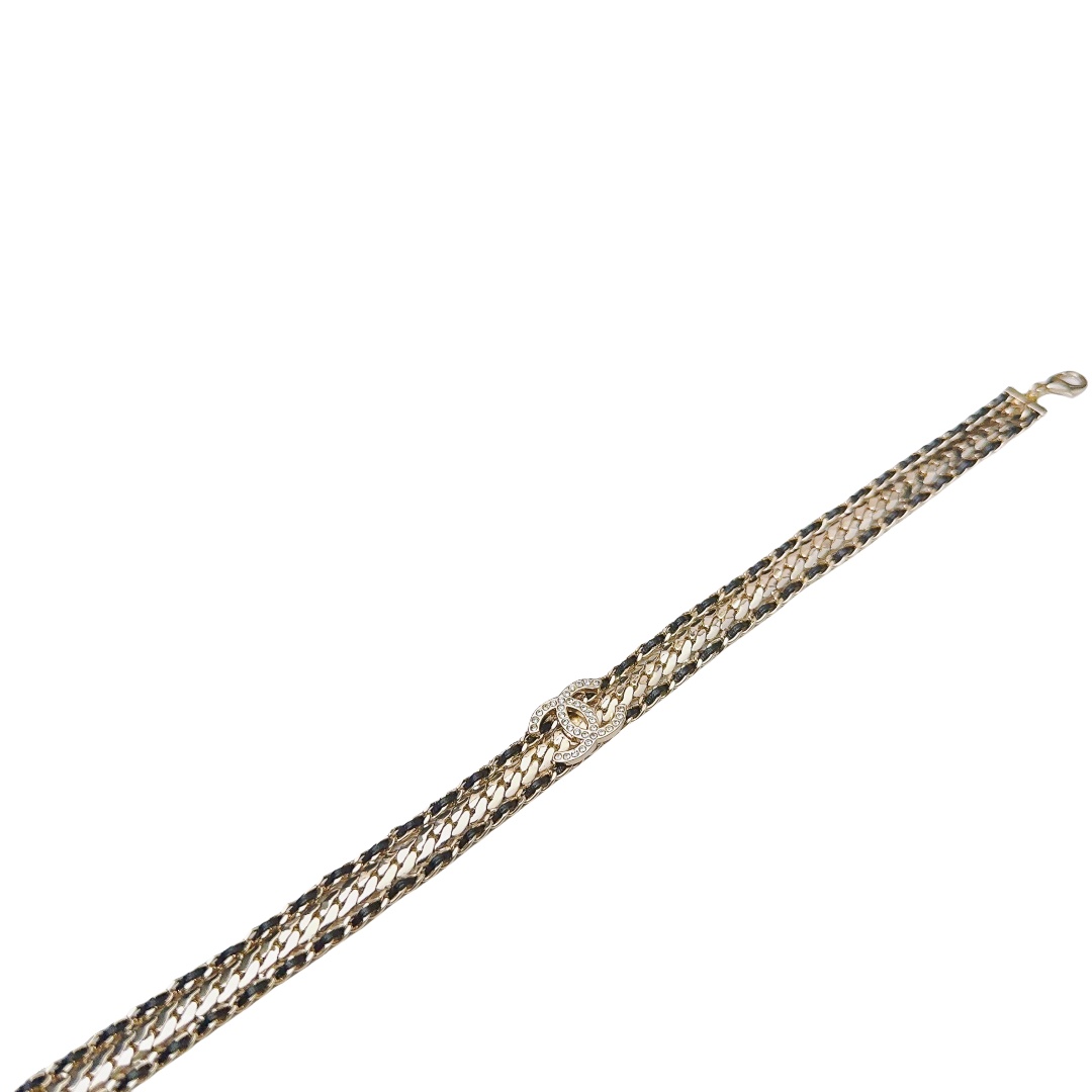 CCN256 chanel choker gold - ccjewelryacc