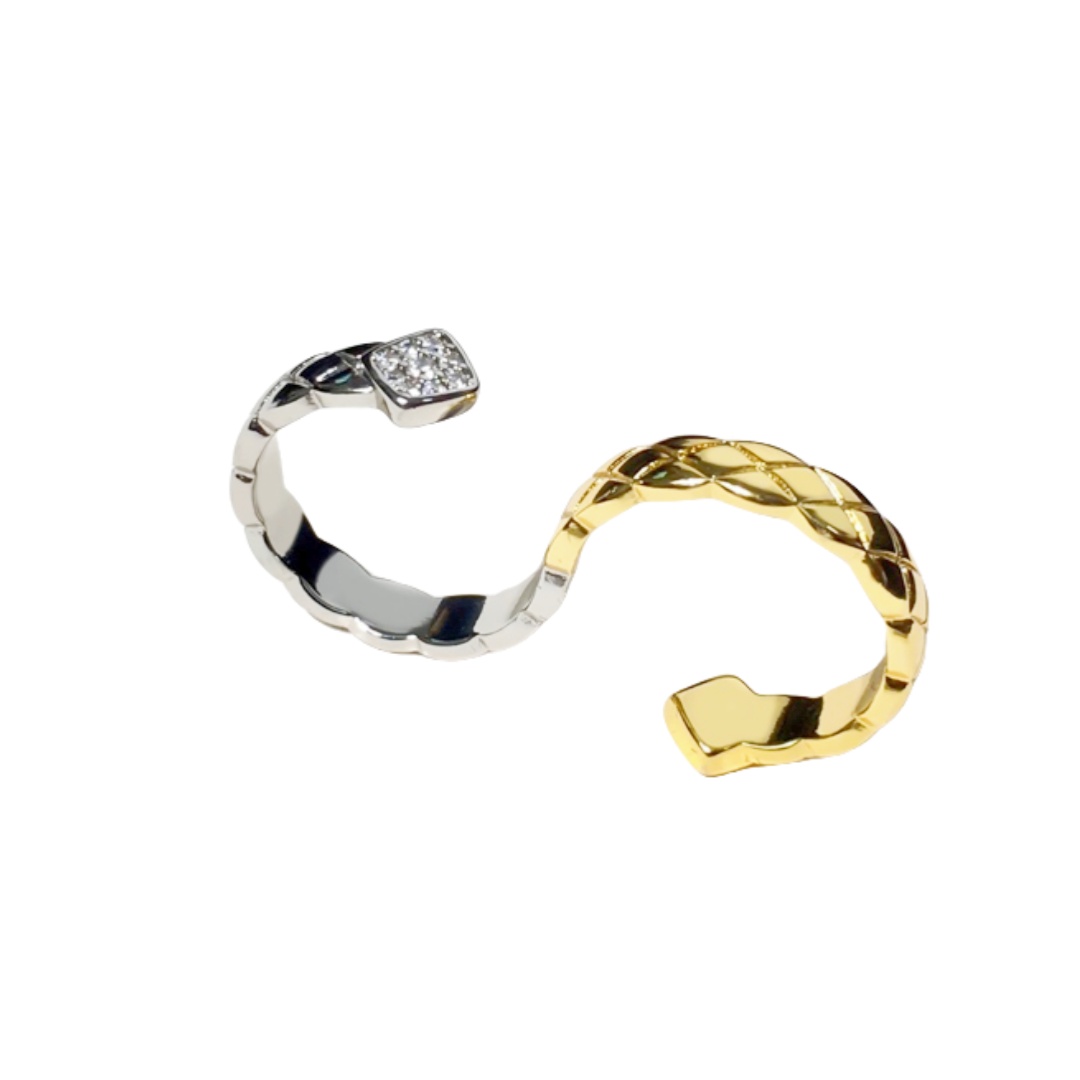 CCR062 CC Crush Ring Double ring - ccjewelryacc
