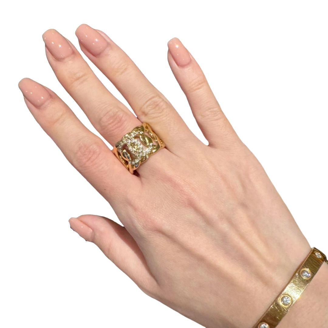 CCR053 Chanel Chain Ring - ccjewelryacc