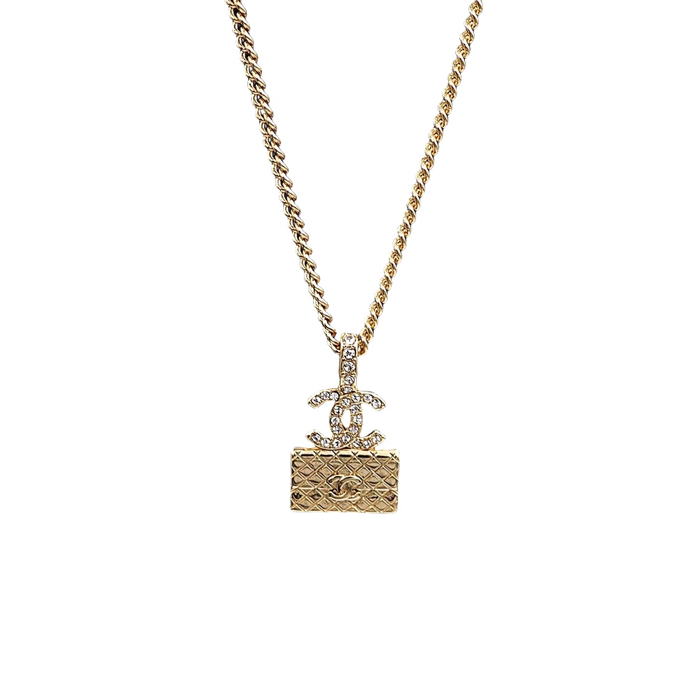 CCN124 CC bag pendant necklace - ccjewelryacc
