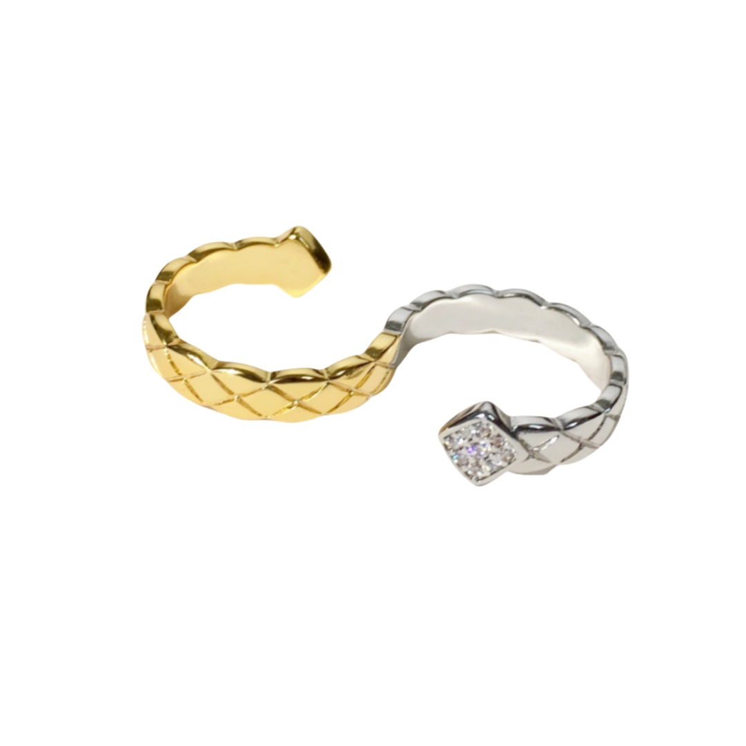 CCR062 CC Crush Ring Double ring - ccjewelryacc