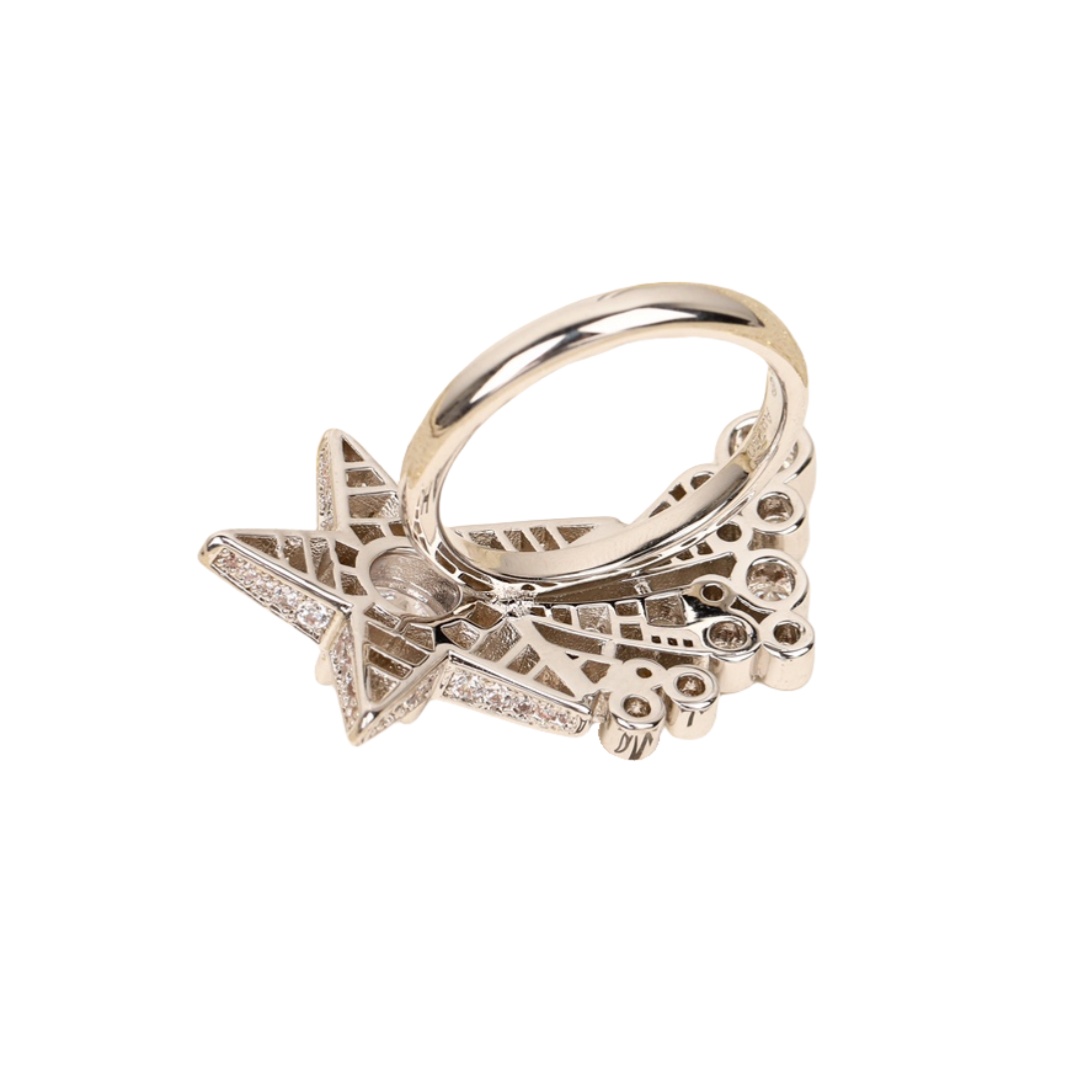 CCRS015 18K White Gold and diamond Comète Géode ring - ccfashionjewelry