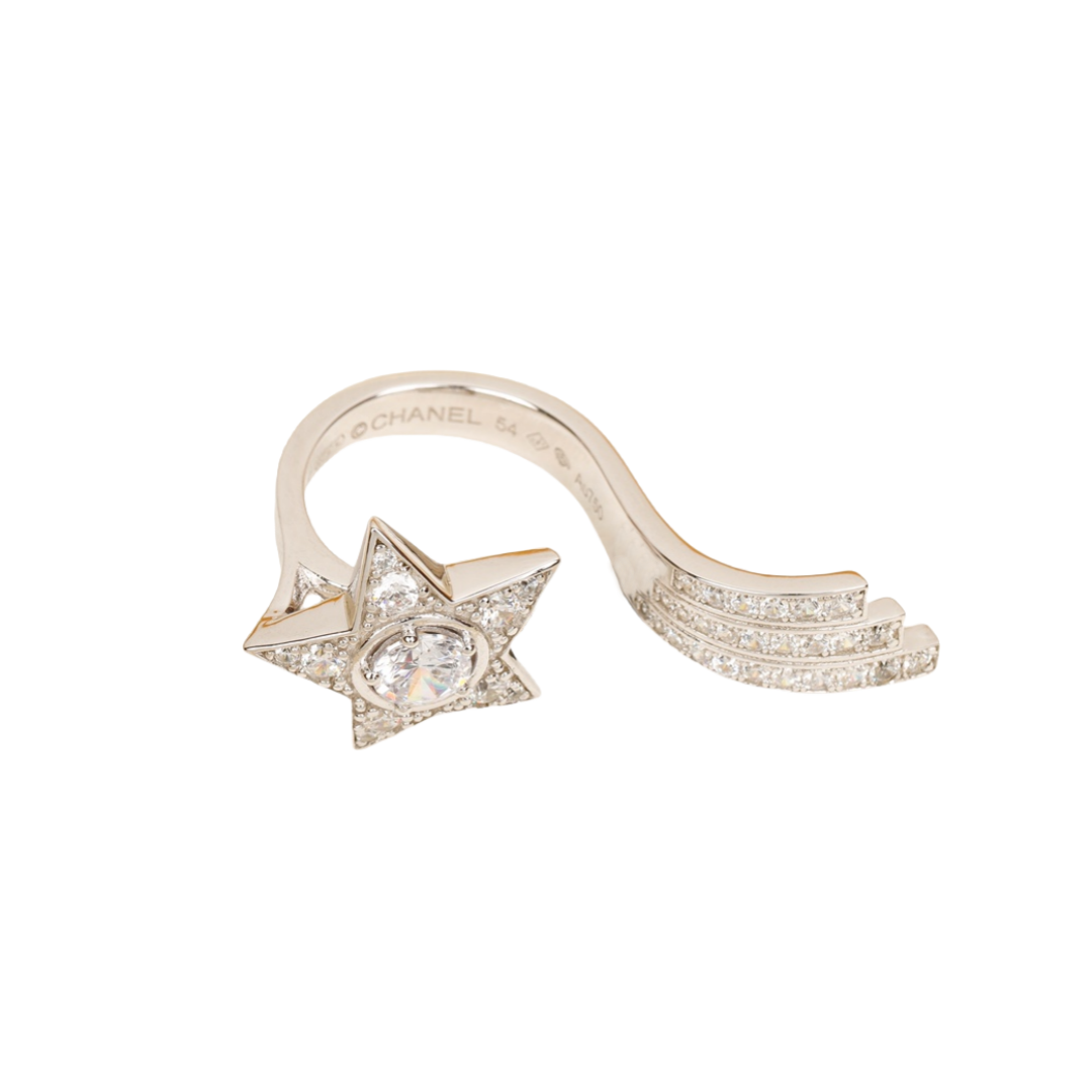 CCRS014 18K White Gold and diamond Comète Géode ring - ccfashionjewelry