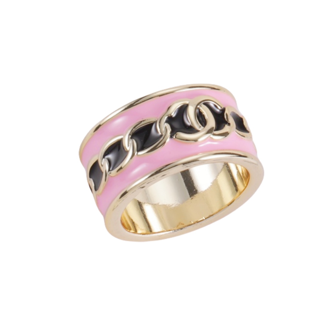 CCR014  Chanel enamel ring - ccjewelryacc