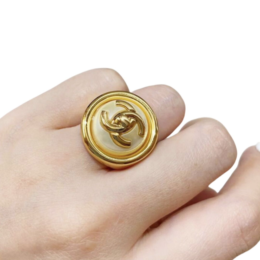 CCR010 Chanel pearl ring - ccjewelryacc