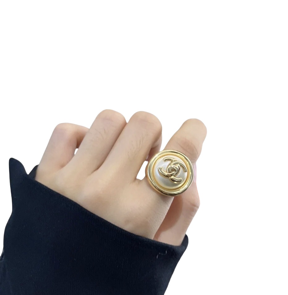CCR010 Chanel pearl ring - ccjewelryacc