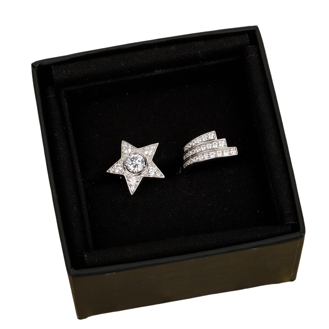 CCRS014 18K White Gold and diamond Comète Géode ring - ccjewelryacc