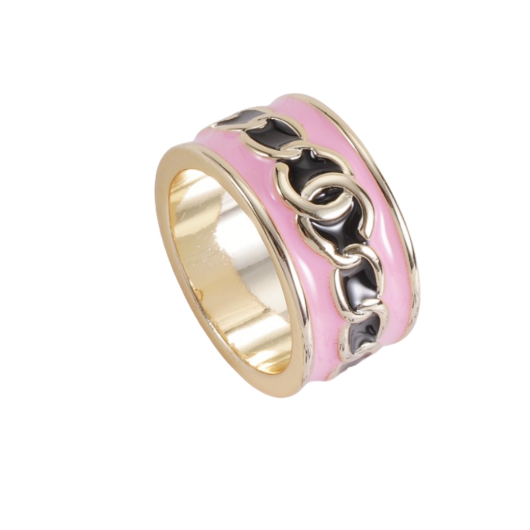 CCR014  Chanel enamel ring - ccjewelryacc