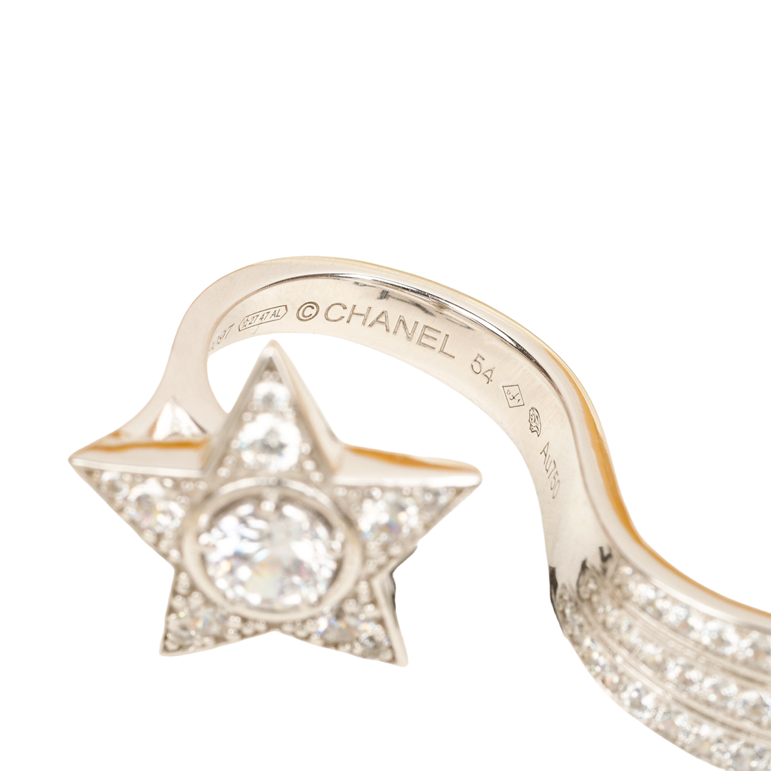 CCRS014 18K White Gold and diamond Comète Géode ring - ccfashionjewelry