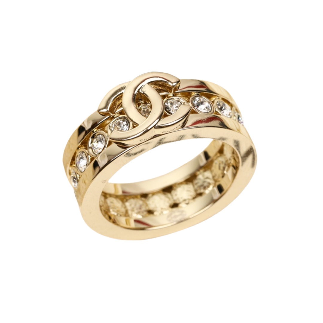 CCR029 Chanel 23K crystal Ring - ccjewelryacc