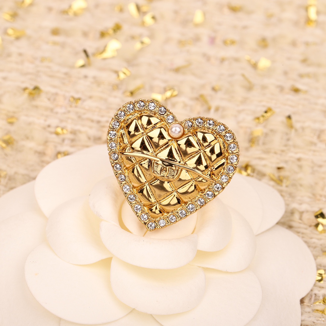 CCR020 Chanel heart ring - ccjewelryacc