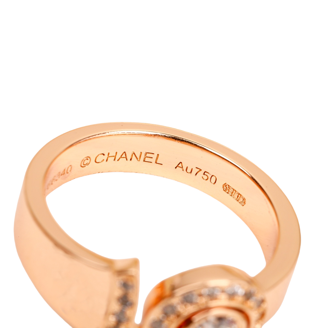 CCRS005  18K White Gold Diamond Eternal No 5 ring - ccjewelryacc