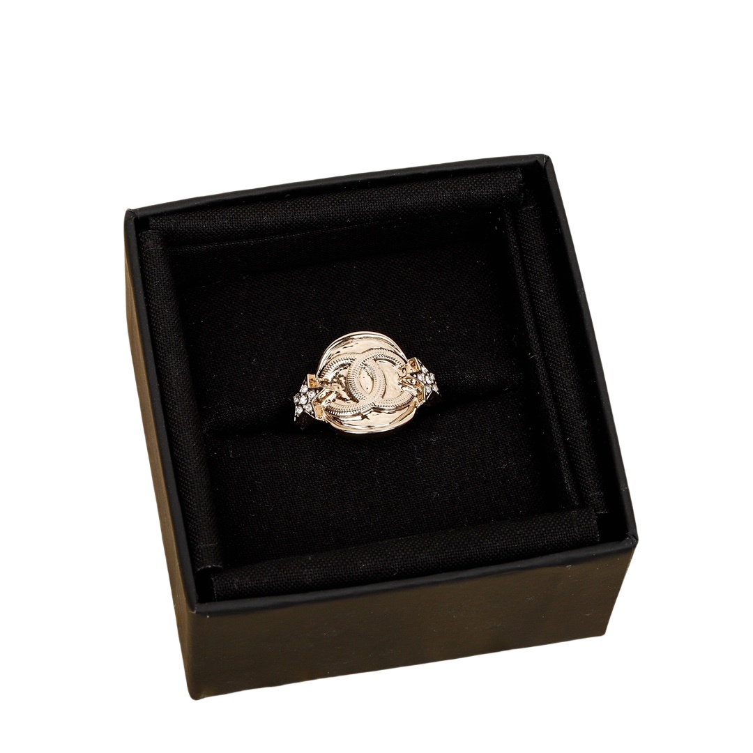 CCR059  Chanel 23B Round star cc Ring - ccjewelryacc