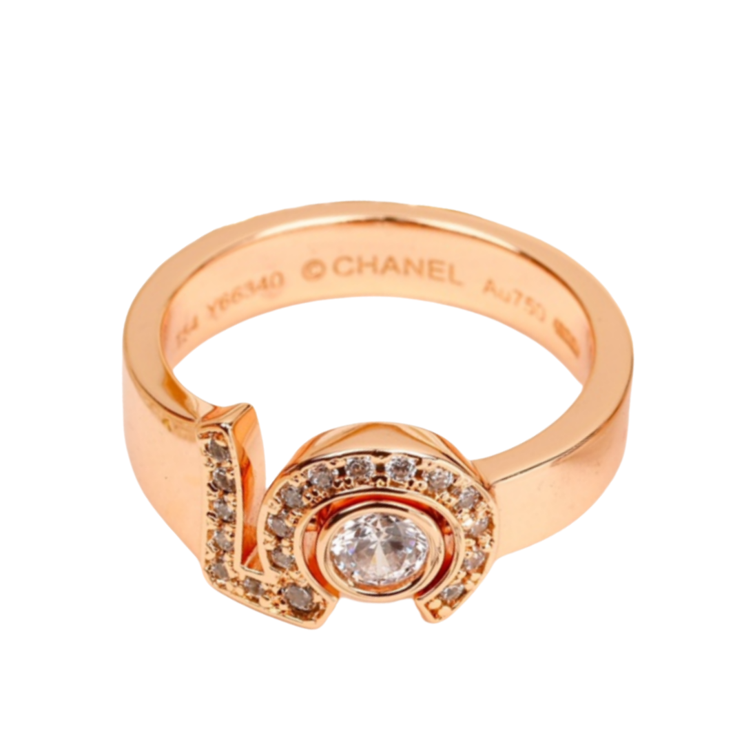 CCRS005 18K White Gold Diamond Eternal No 5 ring - ccfashionjewelry