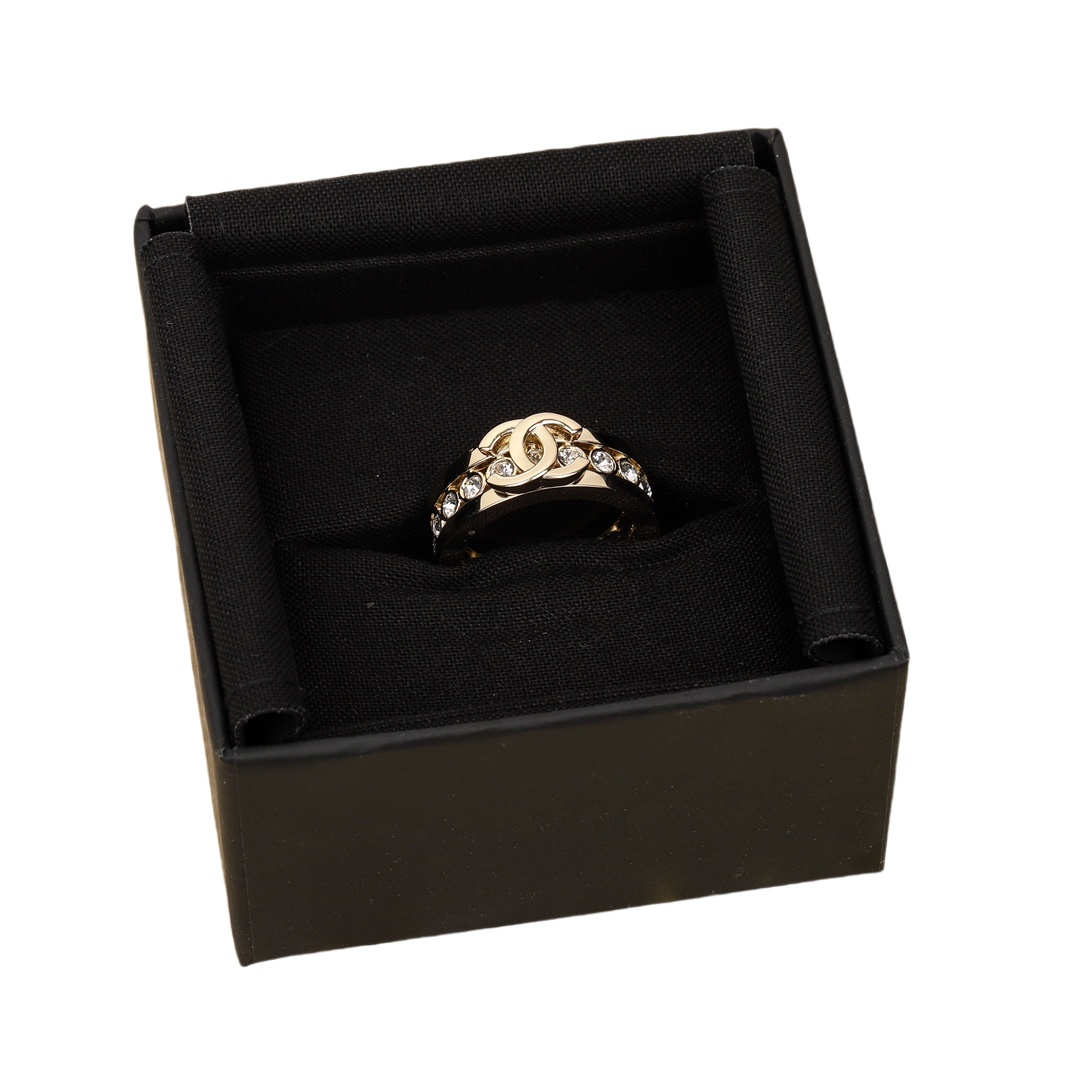 CCR029 Chanel 23K crystal Ring - ccjewelryacc