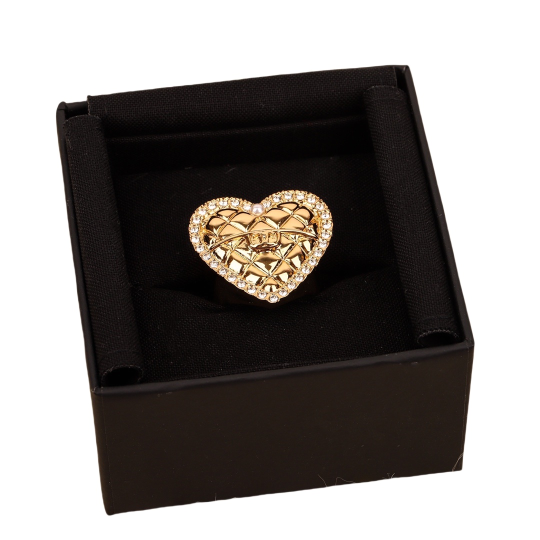 CCR020 Chanel heart ring - ccjewelryacc