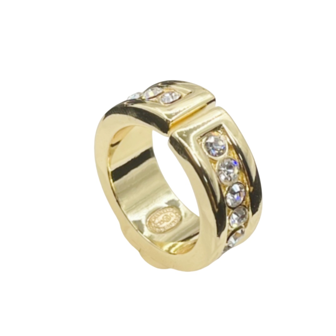 CCR029 Chanel 23K crystal Ring - ccjewelryacc