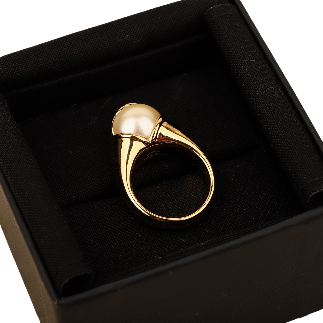CCR011 Chanel pearl ring - ccjewelryacc