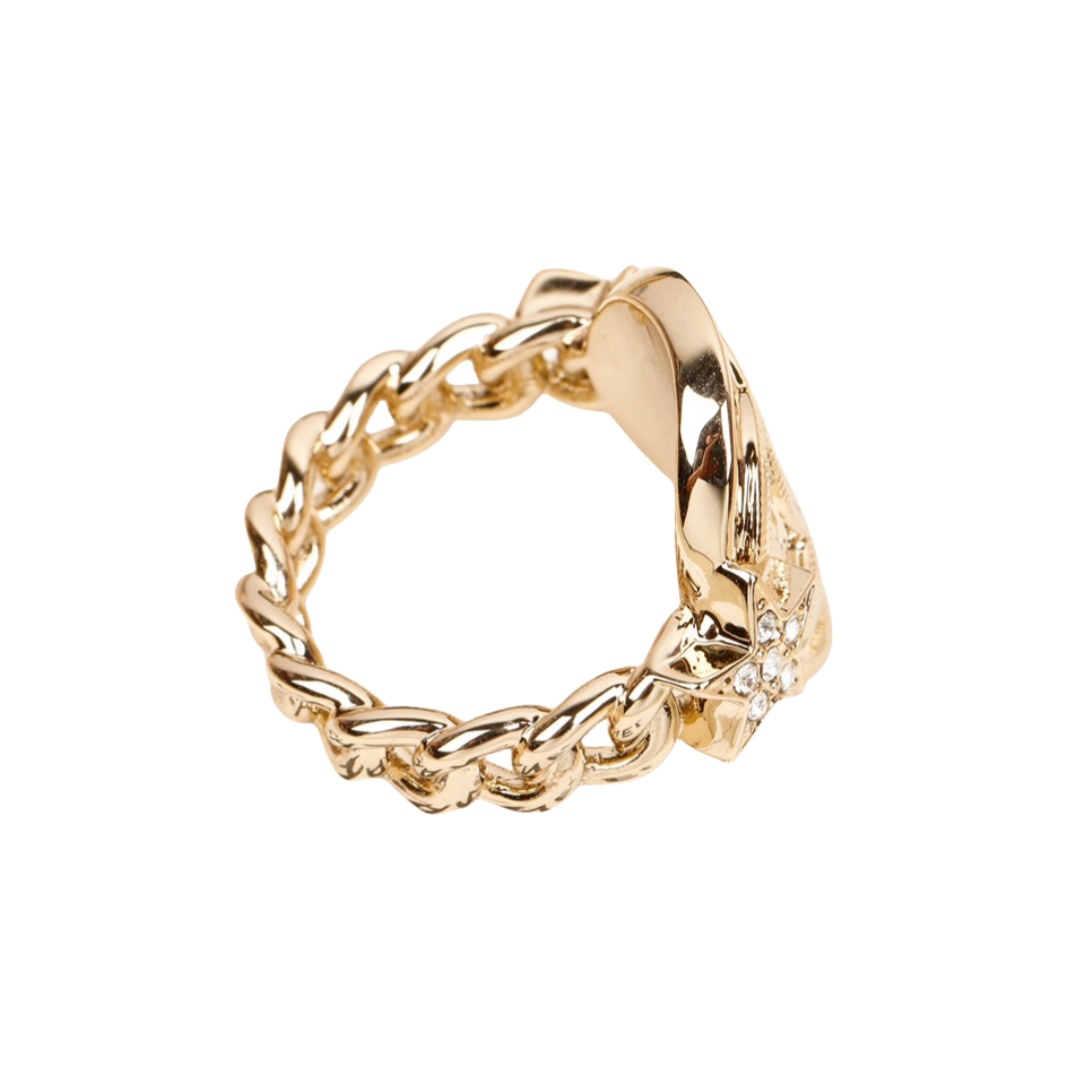 CCR059  Chanel 23B Round star cc Ring - ccjewelryacc