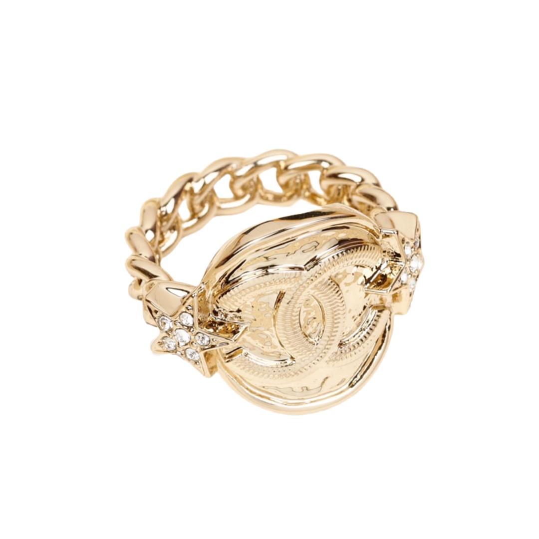 CCR059  Chanel 23B Round star cc Ring - ccjewelryacc
