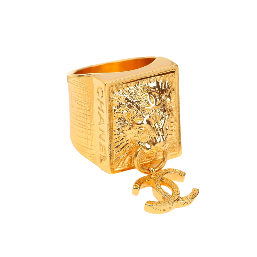 CCR021 Chanel lion heard ring for men - ccjewelryacc