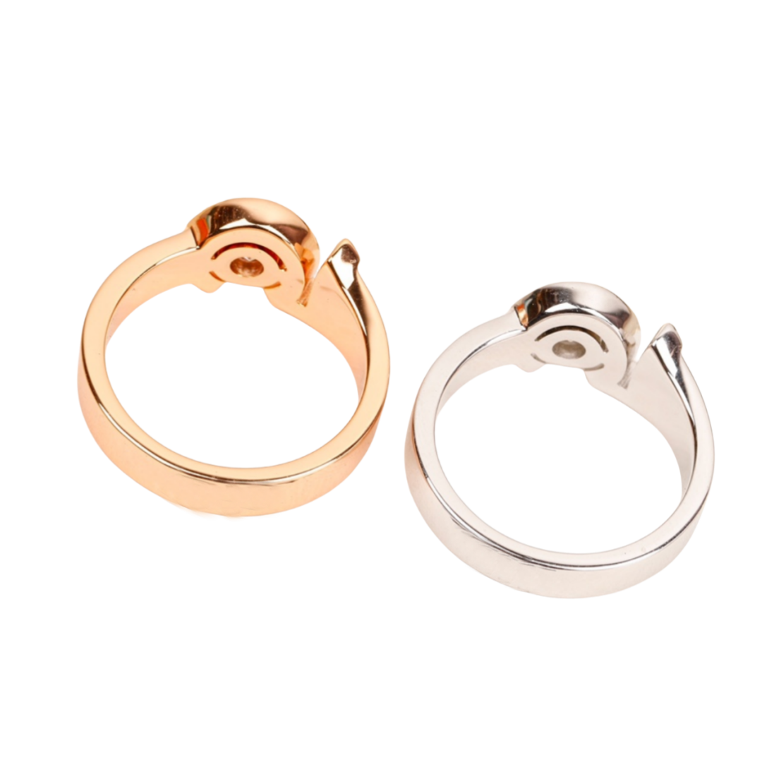 CCRS005  18K White Gold Diamond Eternal No 5 ring - ccjewelryacc