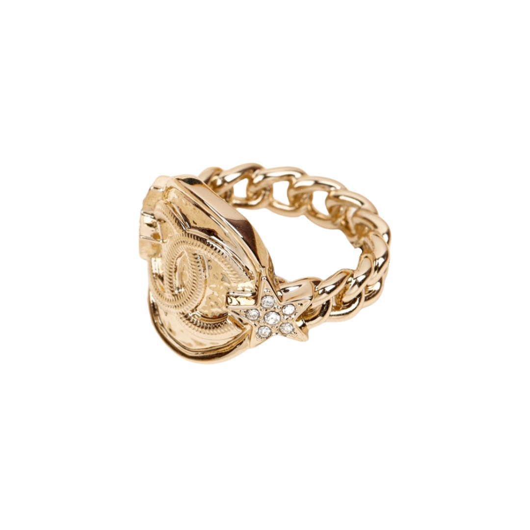 CCR059  Chanel 23B Round star cc Ring - ccjewelryacc