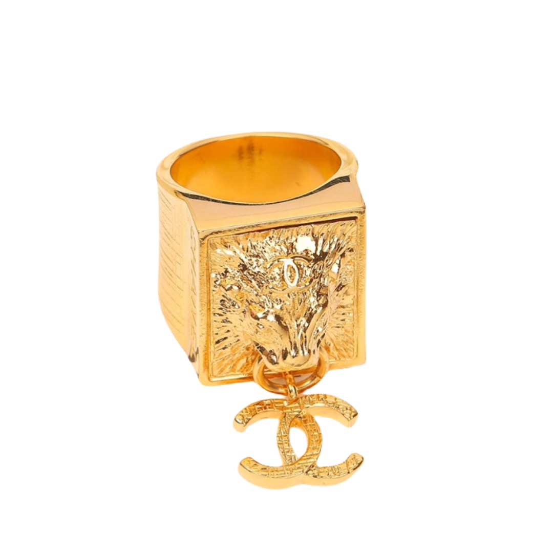 CCR021 Chanel lion heard ring for men - ccjewelryacc