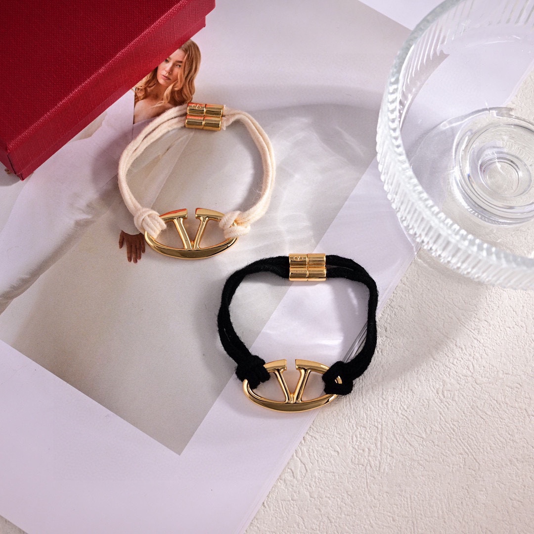 VTS010  Metal Rope V logo bracelet - ccjewelryacc