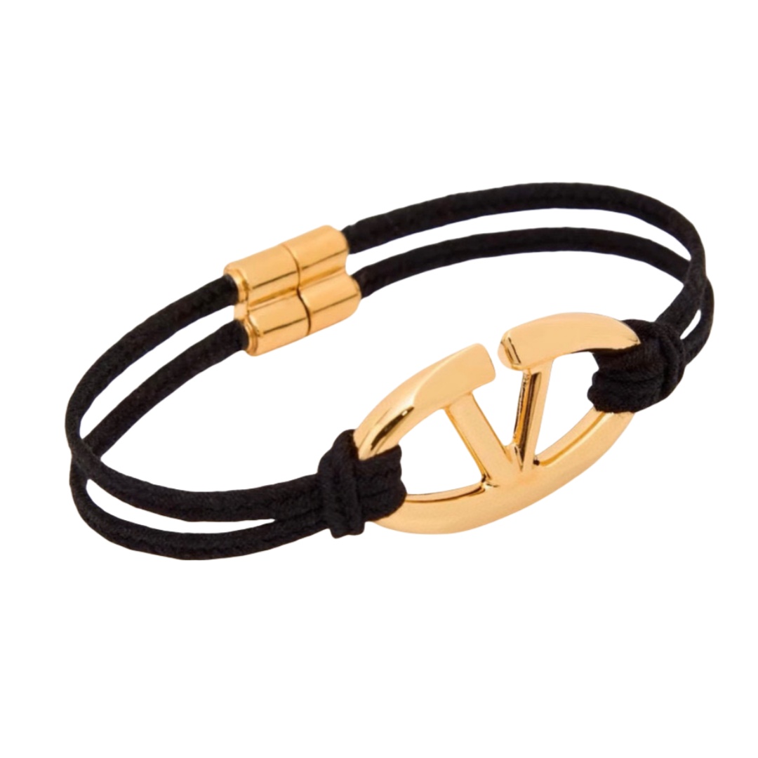 VTS010  Metal Rope V logo bracelet - ccjewelryacc