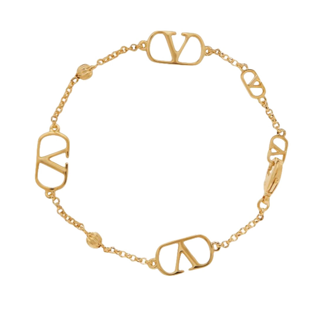 VTS031 Valentino Garavani logo bracelet - ccjewelryacc