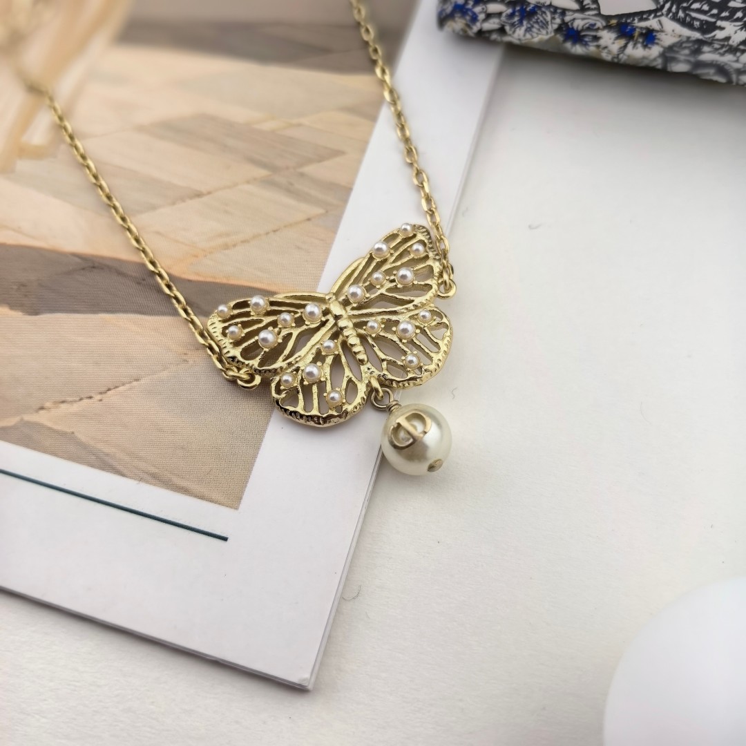 CDS020 Dior Toile de Jouy Papillon butterfly bracelet - ccjewelryacc