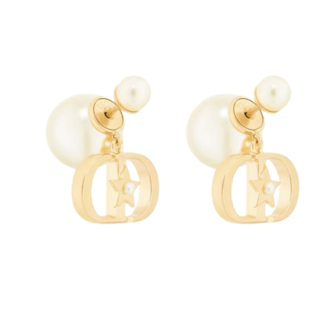 CDE164 Dior CD Star pearl earrings - ccjewelryacc