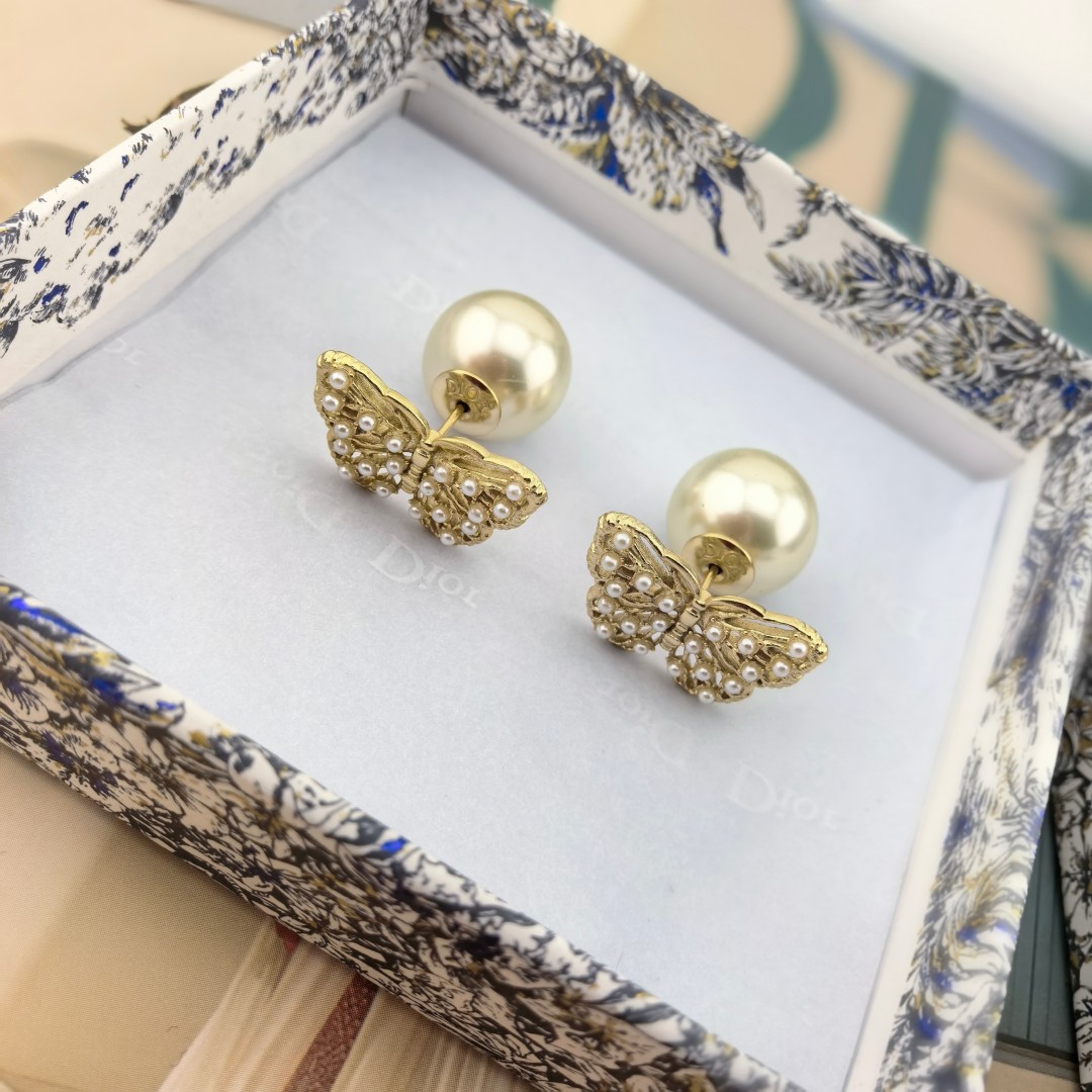 CDE166 Dior butterfly Tribales earrings for women - ccjewelryacc