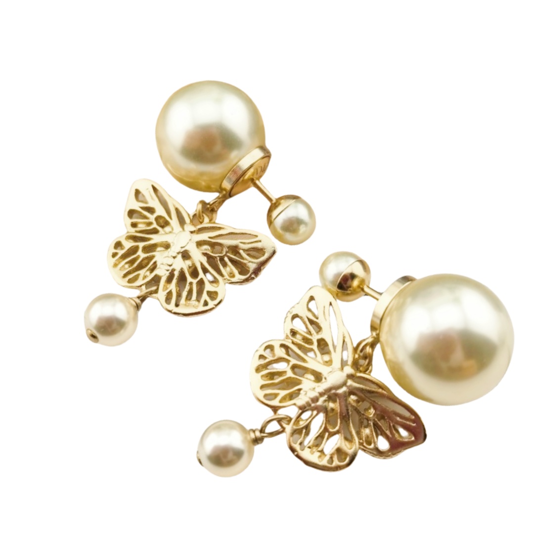 CDE158 Dior butterfly tribales earrings for women - ccjewelryacc