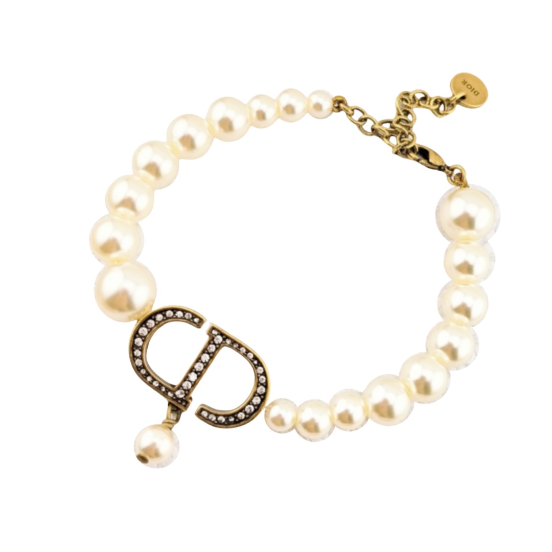 CDS016 Dior CD Pearl bracelet for women - ccjewelryacc