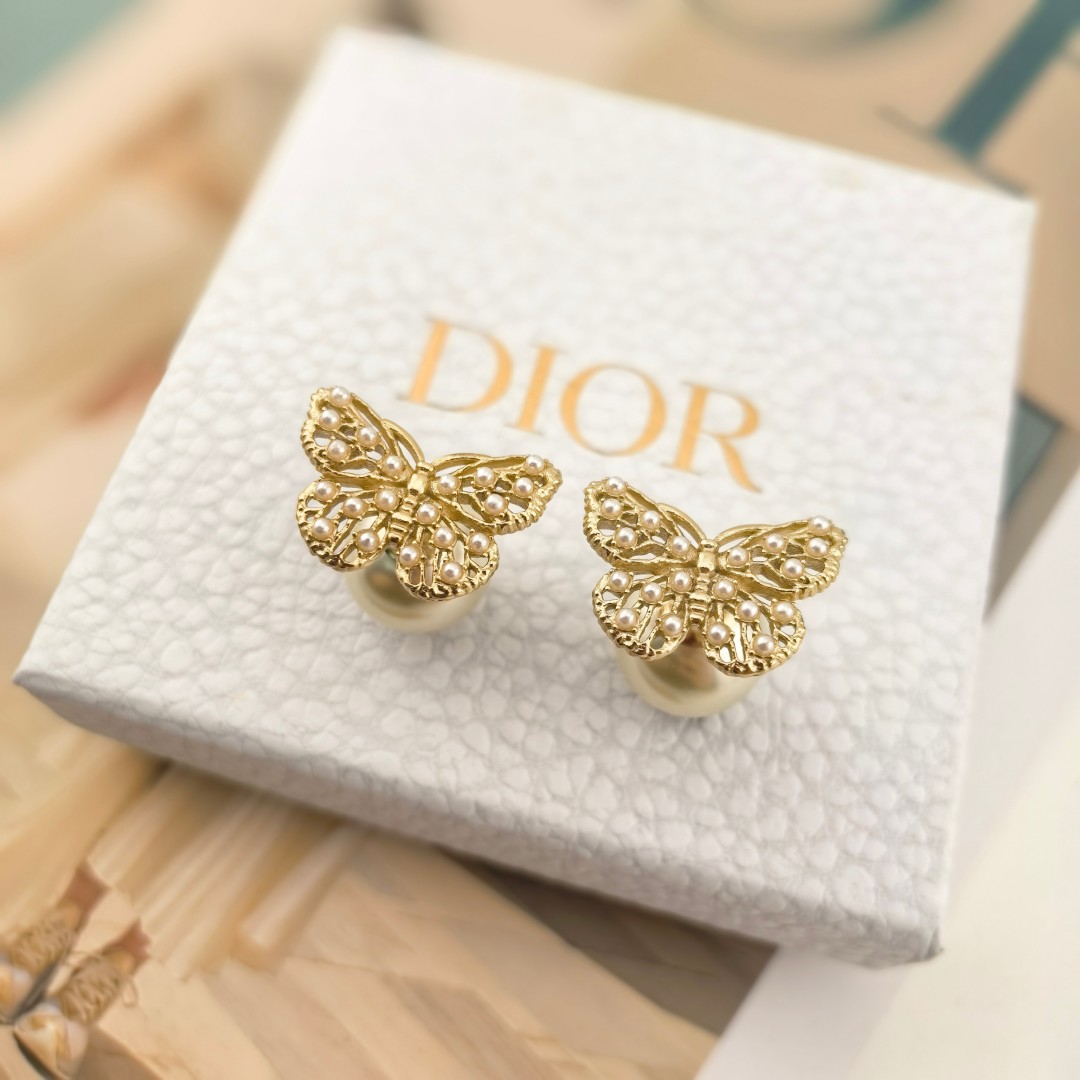 CDE166 Dior butterfly Tribales earrings for women - ccjewelryacc